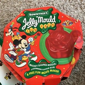 Large Rowntree’s Mickey Mouse Shaped Jelly Mould NEW Fun Pack Mickey Vintage